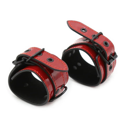 Adult Products Wrists Ankle Cuffs Erotic Roleplay BDSM Restraint System Games Sexual Toys sex Handcuffs Bondage Leather