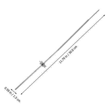 10Pcs High-Temp Resistant Stainless Steel Barbecue Skewers Gear-Type Reusable Grilling Skewers for Kabobs Oven Bbq Party Camping