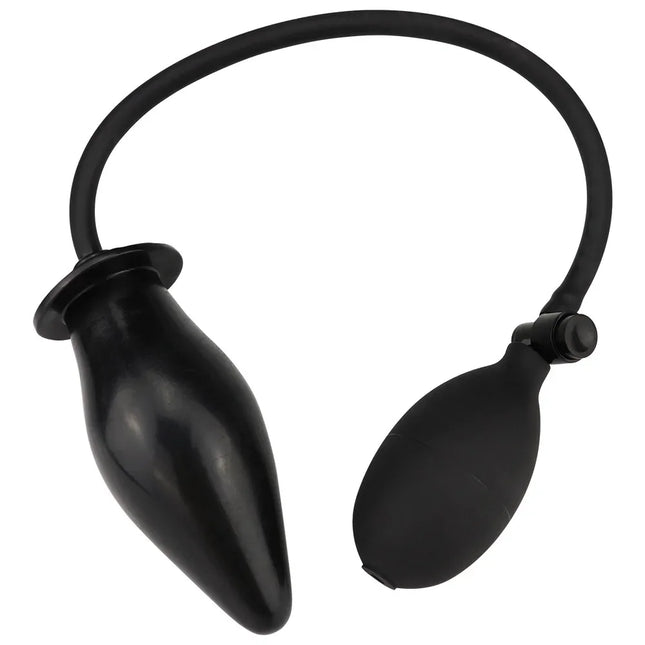 14cm Expanding Diameter Inflatable Dildo Anal Plug with 5 Built-in Silicone Beads Huge Butt Plug Ass Dilator Anal Sex Toy