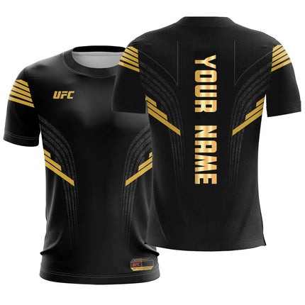 2026 New Customized Name UFC Boxing New Hot Selling Fans T-shirt Extreme Sports Round Neck Short Sleeve Casual Fashion Top