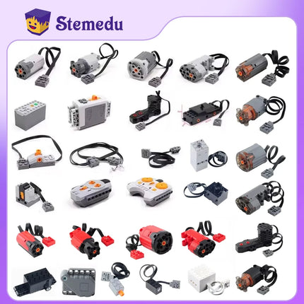 Power Functions Upgrate Motor Technical Parts MOC Multi Tool Servo Train Motor 8293 8883 Building Blocks Receiver Control Set