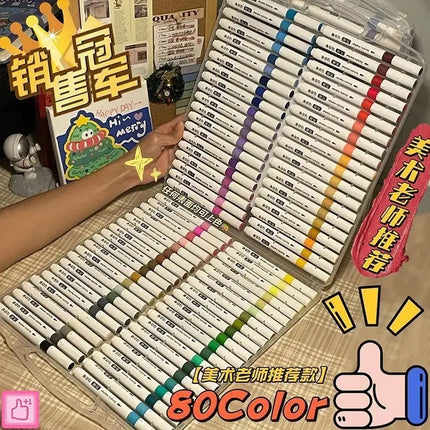 12-80 Colors Acrylic Paint Art Marker Pen DIY Hand Drawn Painting Drawing For Card Ceramic Stone Mug Glass Fabric Clothes Shoes