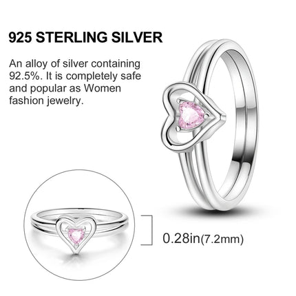 Fashion Original Luminous Firefly Rings 100% 925 Silver Eternal Heart-Shaped Zircon Rings Fine Wedding Engagement Jewelry Gifts