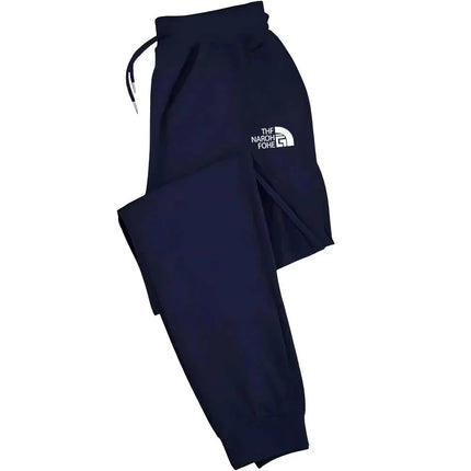 Men'S Casual Joggers with Elastic Drawstring Waist & Cuffed Ankles - 100% Polyester Knit, Loose Fit Print Athletic Pants for Gym