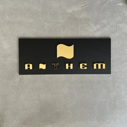 Dolby Atmos & DTS X Wall Signs Gold Mirror Acrylic Home Theater Plaque for Movie Room and Media Room Premium Cinema Room Decor