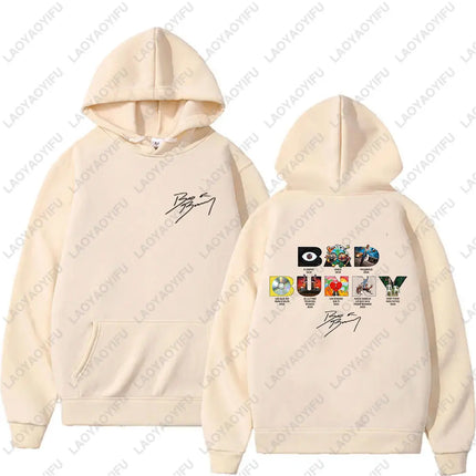 Rapper Bad Bunny Debi Tirar Más Fotos Album DTMF Merch Men Woman Hoodies Fashion Casual Vintage Drop Shoulder Sweatshirt Hoodie