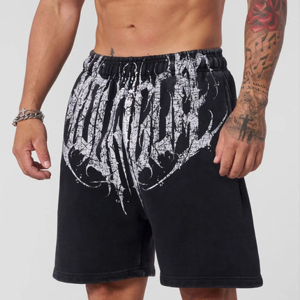 Men Athletic Printed Sports Shorts - Fitness Leisure Outdoor Knee Length / Short Sport Homme Imprimé - Fitness Loisir