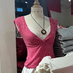 Leopard-Rose red / One Size