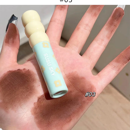 1/5Pcs Candied Fruit Lip Mud Milk Mist Velvet Matte Lip Gloss Long Lasting Not Easy To Stick Cup LipGlaze Almond Brown Pink