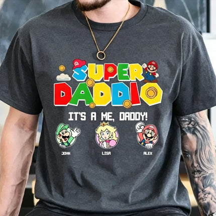 2026 New Super Mario classic graphic unisex cotton shirt,There are children size, Mario Galaxy Movie summer Men fashion Tshirt