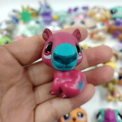 Original LPS Pet Toys Cute Animal Can Shake Head Kitten Collection Toys for Girls Christmas Birthday Gift