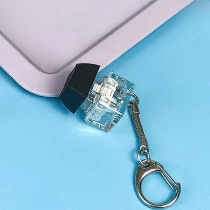 Click Button Fingertip Button Keychain Keyboard Switche ABS Mechanical Switch Keychain Fun Decompression Button Pendant
