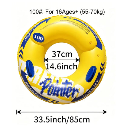 Double Balloon Inflatable Swimming Ring，Beach Toys Pool Floaties for Adults, Swim Inner Tube for Pool