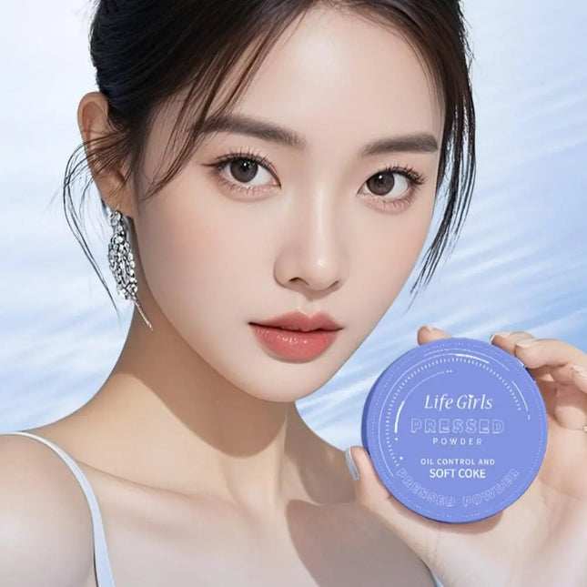 Korean 10g Classic Ivory Natural Pure Beige Delicate Makeup Waterproof Retouching Skin Tone Brighten Soft Natural Facial Powder