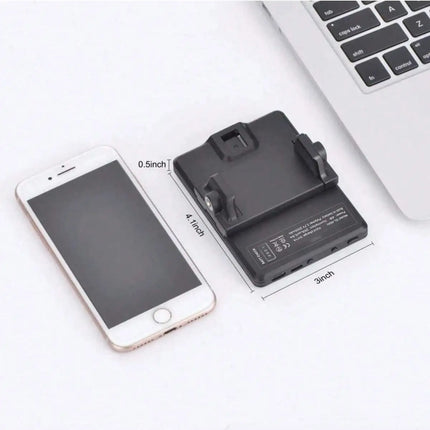 60 LED High Power Rechargeable Clip Fill Video Conference Light with Front & Back Clip, Adjusted 3 Light Modes for Phone, iPhone