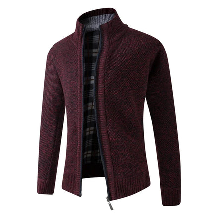LEGIBLE 2025 Men's Sweaters Autumn Winter Wool Zipper Cardigan Sweaters Man Casual Knitwear Sweatercoat Male