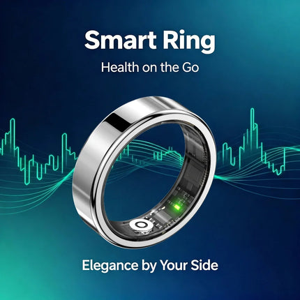 2026 New Tech Gadgets 5ATM Waterproof Smart Ring Sport Smartring Electronics Fitness Rings for Man Woman Android & Charging Case