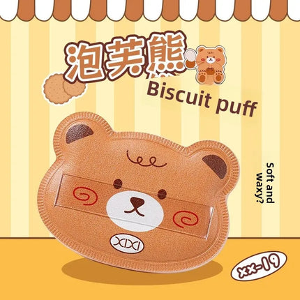 Xixi Food Toy Pineapple Bun Cotton Candy Sponge Cake Series Lightweight Natural Smooth Student Affordable Makeup Sponge