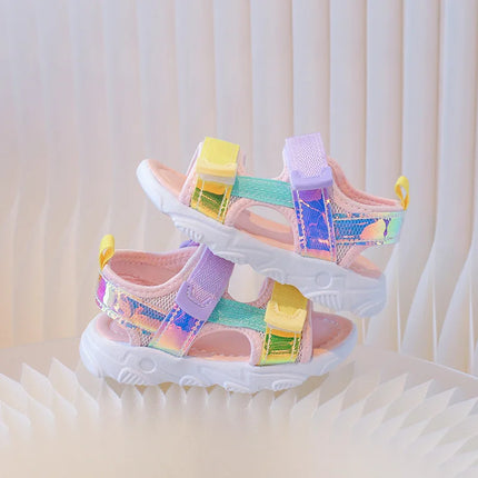 Children's Sandals 2025 New Summer Fashion Soft Bottom Princess Versatile Children's Shoes Little Girls Beach Shoes Girls' Shoes