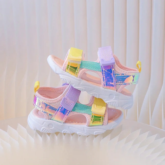 Children's Sandals 2025 New Summer Fashion Soft Bottom Princess Versatile Children's Shoes Little Girls Beach Shoes Girls' Shoes