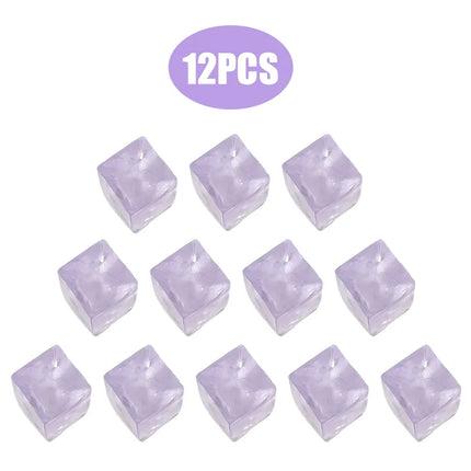 3/4.5/5.5CM Ice Cube Squishy Toy Stress Relieving Soft Touch Slow Rebound Stretch Squeeze Snowflake Ice Cube Xmas Gift for Adult