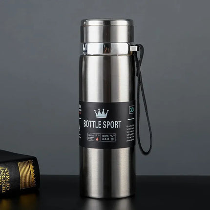 1000ml Large Capacity Stainless Steel Insulated Water Bottle Leakproof Portable Sport Flask for Men Women Outdoor Hiking