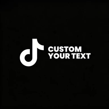 Personalized Car Sticker with TikTok Name PVC Iridescent Waterproof Auto Decal Free Design Service
