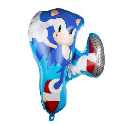 Cartoon Blue Glitter Hedgehog Balloon Sonic Game Happy Birthday Party Decoration Baby Shower Boy Kids Party Supplies Kids Gifts