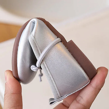 Children Flats Spring Summer Autumn Kids Shoes Girls Oxfords School Gold Silver Toddler Soft Pu Leather Shoes For Girl