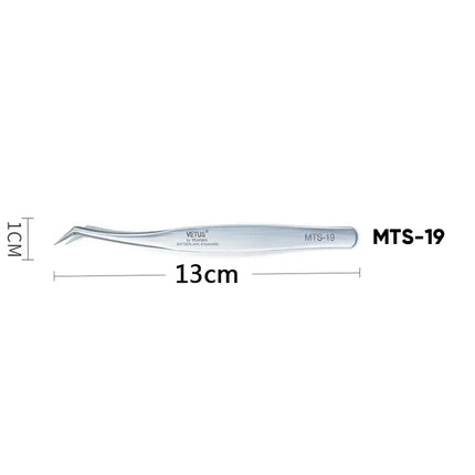 1Pc New VETUS Eyelash Tweezers Stainless Steel Superhard High Precision Tweezers for Volume Fans Lashes Extension Makeup