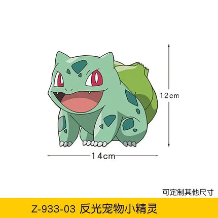 20styles Pokemon Car Stickers Anime Figure Pikachu Gengar Eevee Charmander Cute Cartoon Doll Creative Sticker Birthday Gifts