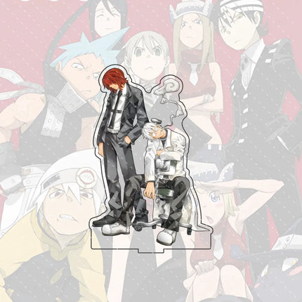 Anime Soul Eater 15cm Acrylic Character Black-star, Kid Standing Model Stand Desktop Decoration Gift