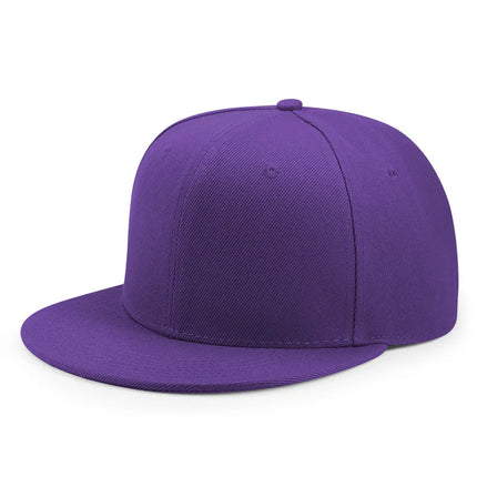 Baseball Caps For Men Women Unisex Hip Hop Solid Color Flat Brim Snapback Hats For Women Spring Summer Sun Hat Street Dance Kpop