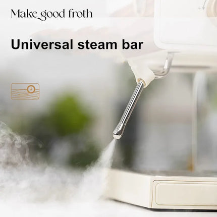 Coffee Maker Stainless Steel Italian Household Small Semi-Automatic Coffee Machine Steam Milk Bubble Concentration Office Steam