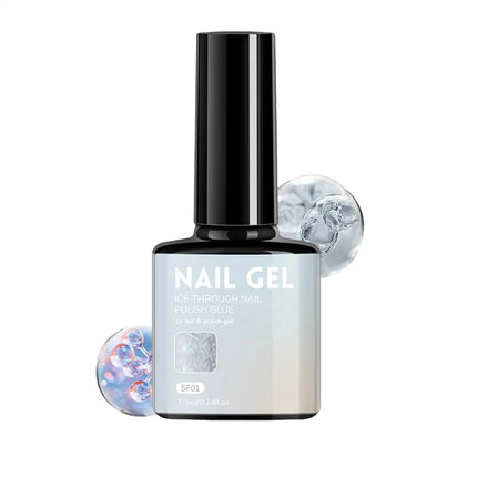 7.3ml Glitter Quick Dry Long Lasting Enamel Pearl White Nail Gel Pearl White Gel Nail Polishing NailArt Decoration for Women