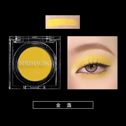Chameleon Eyeshadow Powder Monochrome Matte Shimmer Metallic Glitter Gothic High Gloss High Colors Fine Flash lasting Eye Makeup