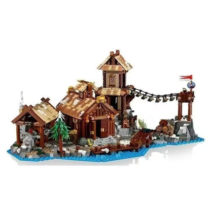 2026 Viking Village Building Block Set Assembly Model Kit Adult Nordic Architecture Series Holiday Gifts for Men and women