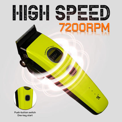 Professional Hair Clipper DKBAG 7500RPM External Rotor Brushless Motor Barber DLC Echo Blade Base Charger Hair Trimmer for Man