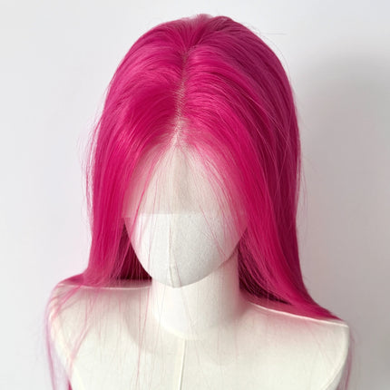 Ashely Pink Lace Front Wig 26“ 13x4 Lace Frontal Wigs Long Straight Heat Resistant Fiber Synthetic Wig for Mira Cosplay