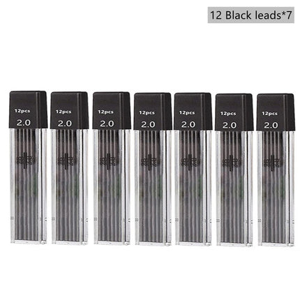 2.0mm Mechanical Pencil With Black/Color Lead Refill Automatic Pencil Art Drawing Painting Sketching School & Office Stationery