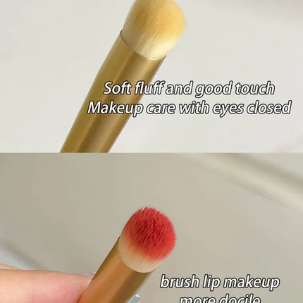 GECOMO Round Head Lip Brush Lipstick Coloring Smudge Brush Concealer Brush Lip Makeup Brush Multi-function Beauty Tool