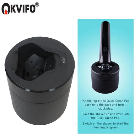 Replacement Quick Cleaning Pod for Philips 2nd Series 7000 S9000 S5000 Angular Polygon Shavers Compatible with Philips Cleaning