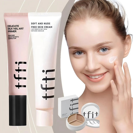 TFIT Facial Makeup Foundation Concealer 36/100g Makeup Primer Invisible Pore Light Oil-Free Base Dark Circle Correct Makeup