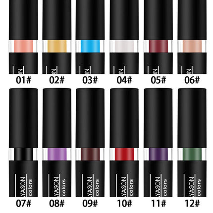 Vampire Cosplay Matte Lipstick Moisturizing Long Lasting Waterproof Non Fade Black White Colorful Lip Gloss
