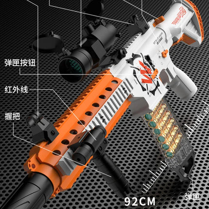 Children's Electric Continuous Firing Hand Automatic Throwing Shell M416 Soft Bullet Gun Can Fire Soft Bullet Gun Model Toy Gun