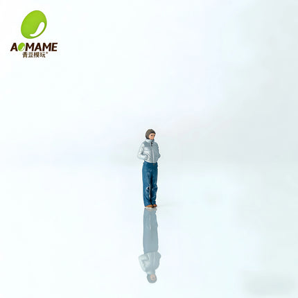 AFA 1/64 Scale Miniature Resin Figures Model Props Street Fashion People Diorama Scenery Accessories for Matchbox Tomica Diecast