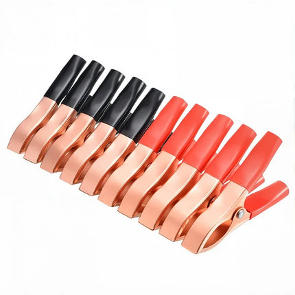 Red & Black Car Battery Clip Cables Alligator Charger Voltage Testing Tool Accessory 10-20pcs 30A Crocodile Spring Clamp