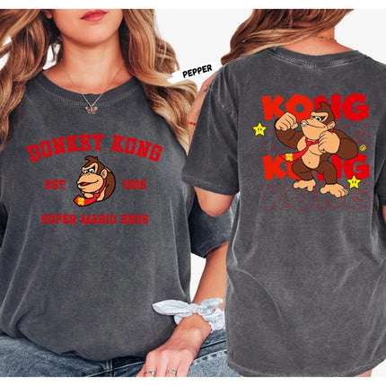 Anime Super Mario Bros. Shirt Retro 80s Gamer Tee 2026 Summer New Men Woman Fashion Overszied Street Y2K Cotton T-shirts