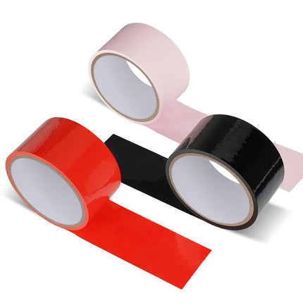 BDSM  Bondage Tape PVC Inviscid Binding Tape Electrostatic Static Adsorption Duct Tape for BDSM & Adult Play Restraints
