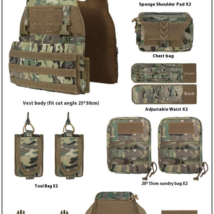 YAKEDA 8833 Tactical Vest - MOLLE Hunting Vest / YAKEDA 8833 Tactical Vest - MOLLE Hunting Vest